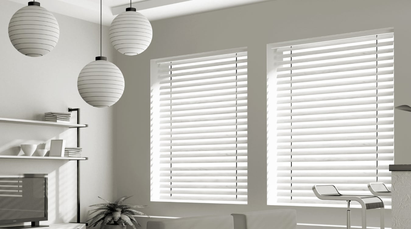 Polywood® blinds in an office